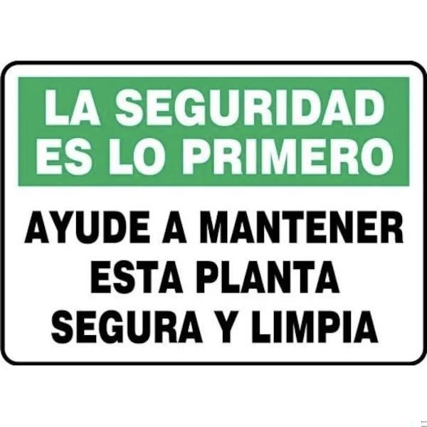 Accuform OSHA SAFETY FIRST SAFETY SIGN HELP SHMHSK950XL SHMHSK950XL - main
